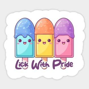 Lick With Pride Sticker